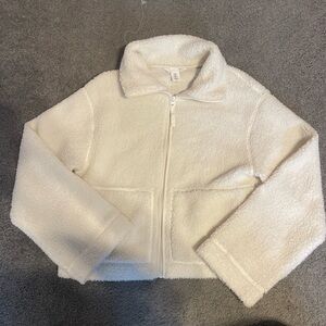 Cream Zip-Up Jacket